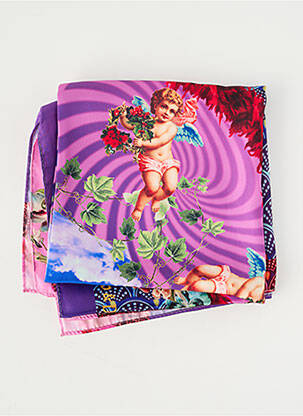 Foulard effet matière satinée violet DUB & DRINO femme