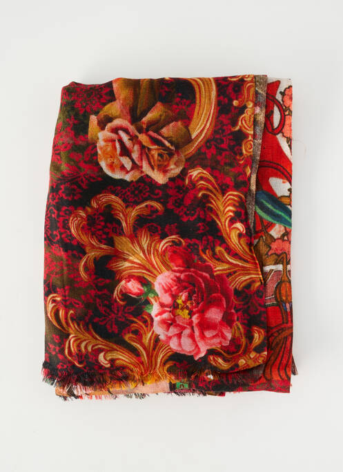 Foulard tissage popeline rouge BROKANTE femme