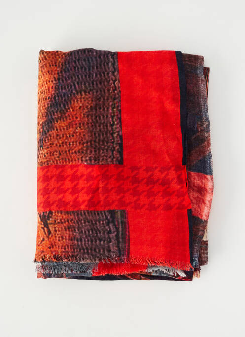 Foulard tissage popeline rouge FST HANDWEAR femme