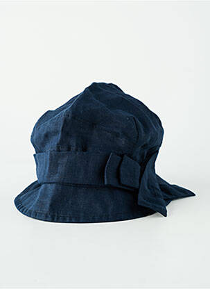 Chapeau tissage popeline bleu KEDZIOREK femme