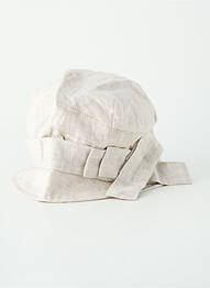 Chapeau tissage popeline beige KEDZIOREK femme