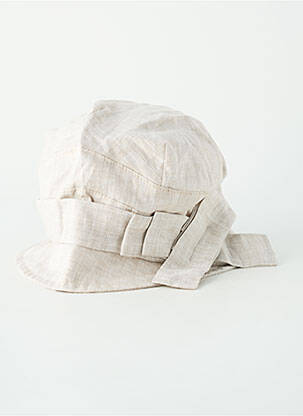 Chapeau tissage popeline beige KEDZIOREK femme
