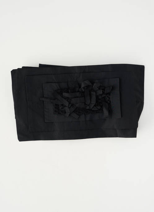 Ceinture fermeture liens à nouer noir BIZE femme