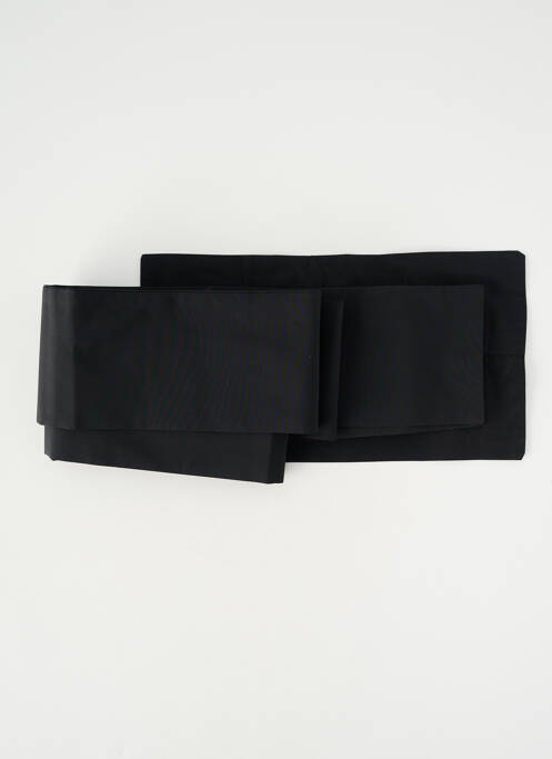 Ceinture fermeture liens à nouer noir BIZE femme