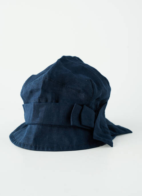 Chapeau tissage popeline bleu KEDZIOREK femme