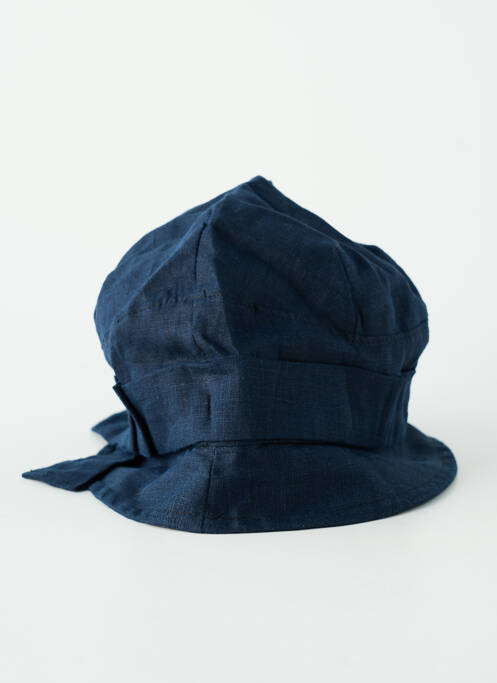 Chapeau tissage popeline bleu KEDZIOREK femme