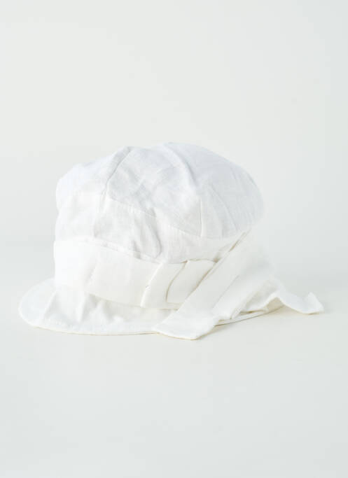 Chapeau tissage popeline blanc KEDZIOREK femme