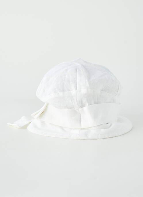 Chapeau tissage popeline blanc KEDZIOREK femme