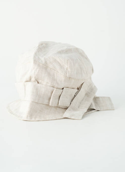 Chapeau tissage popeline beige KEDZIOREK femme