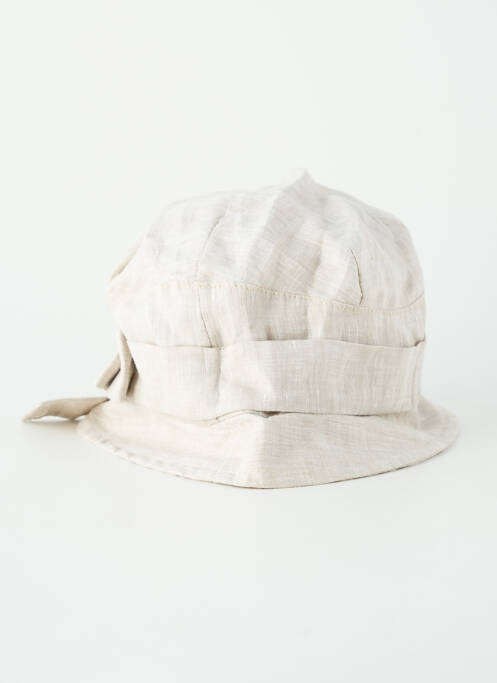 Chapeau tissage popeline beige KEDZIOREK femme