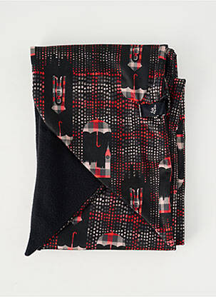 Foulard effet matière satinée noir FST HANDWEAR femme