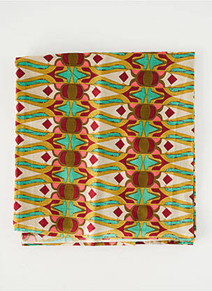 Foulard tissage popeline vert KALI YOG femme