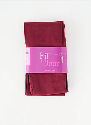 Collants stretch violet FIL DE JOUR femme