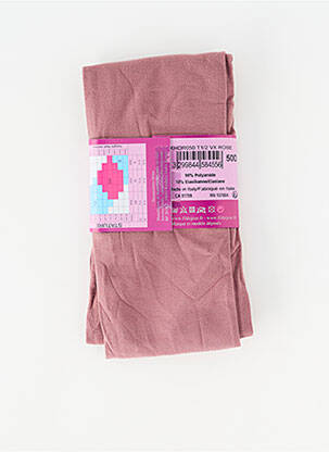 Collants stretch rose FIL DE JOIE femme