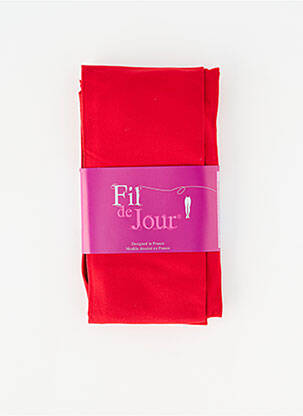 Collants stretch rouge FIL DE JOIE femme