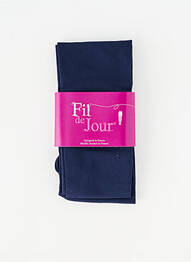 Collants stretch bleu FIL DE JOIE femme