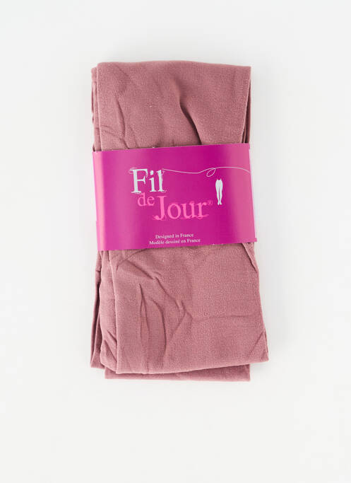 Collants stretch rose FIL DE JOIE femme