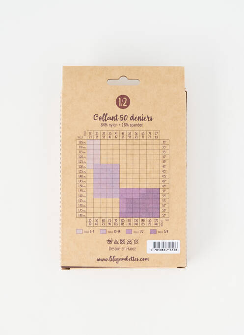 Collants bleu LILI GAMBETTES femme