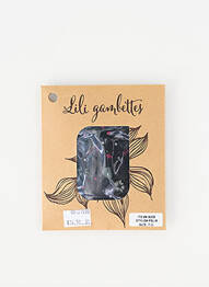 Collants imprimé fantaisie bleu LILI GAMBETTES femme