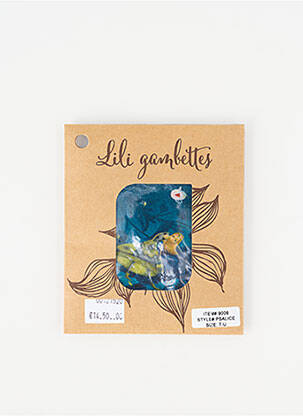 Collants bleu LILI GAMBETTES femme