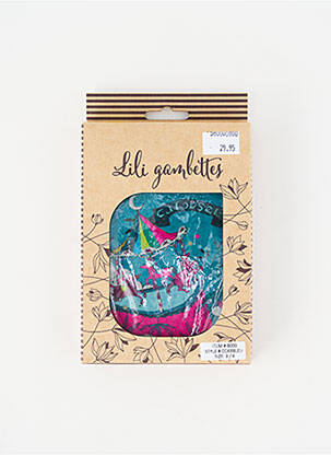 Collants bleu LILI GAMBETTES femme