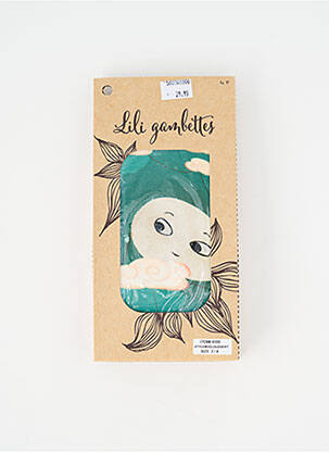 Collants vert LILI GAMBETTES femme