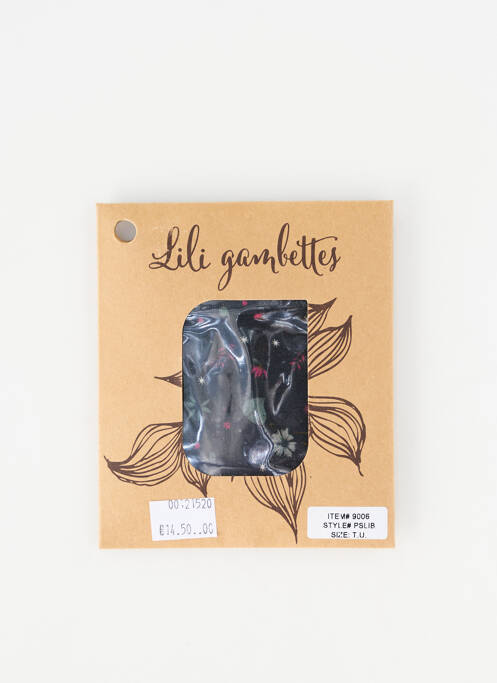 Collants imprimé fantaisie bleu LILI GAMBETTES femme