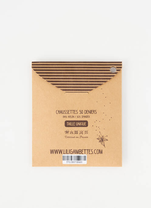 Collants imprimé fantaisie bleu LILI GAMBETTES femme