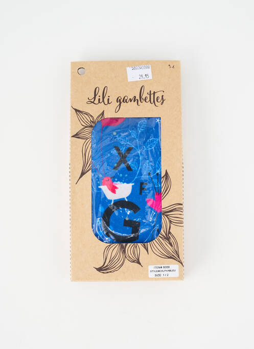 Collants bleu LILI GAMBETTES femme