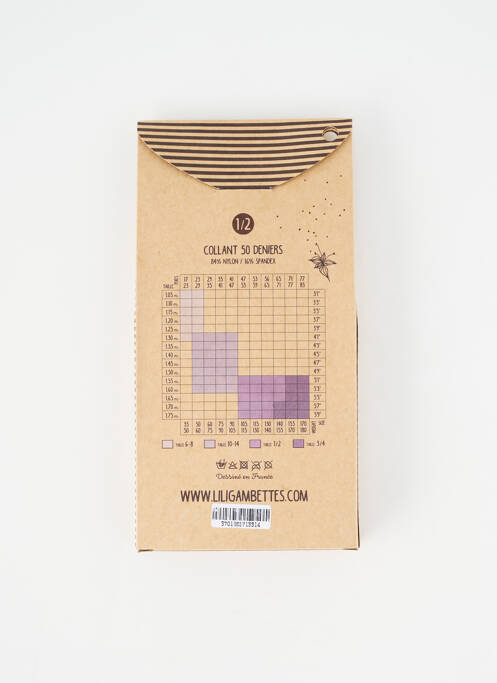 Collants bleu LILI GAMBETTES femme