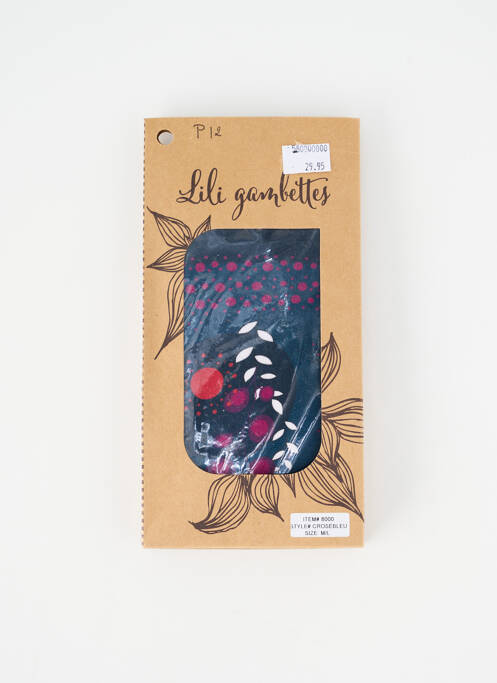 Collants bleu LILI GAMBETTES femme