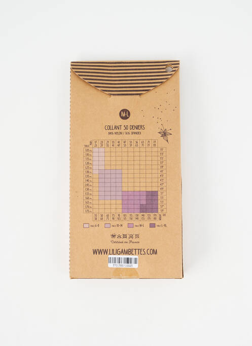 Collants bleu LILI GAMBETTES femme