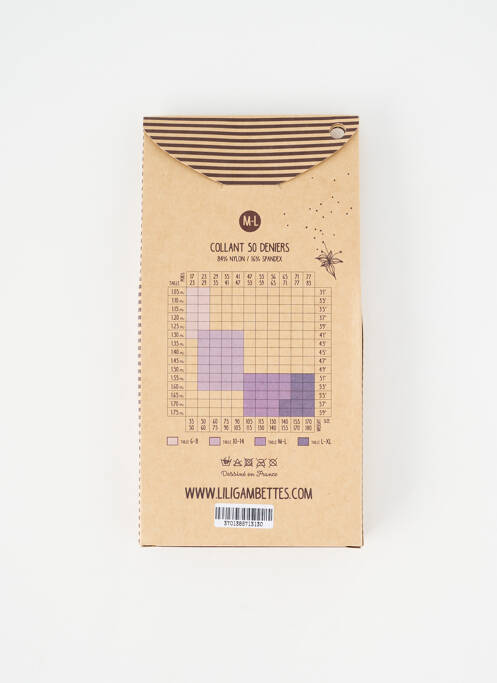 Collants bleu LILI GAMBETTES femme