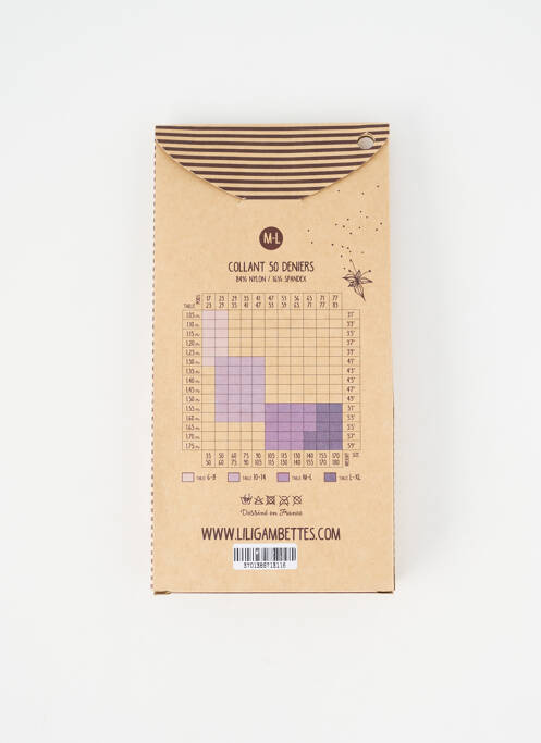 Collants bleu LILI GAMBETTES femme