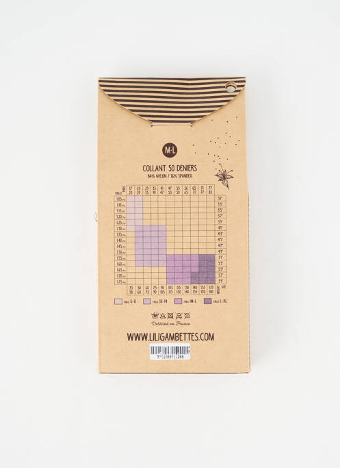 Collants bleu LILI GAMBETTES femme