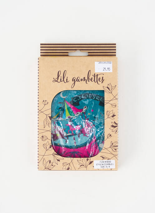 Collants bleu LILI GAMBETTES femme