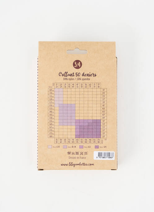 Collants bleu LILI GAMBETTES femme