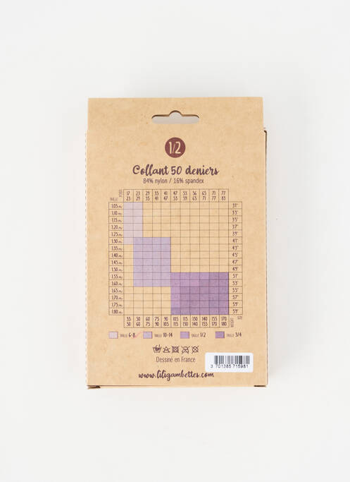 Collants noir LILI GAMBETTES femme