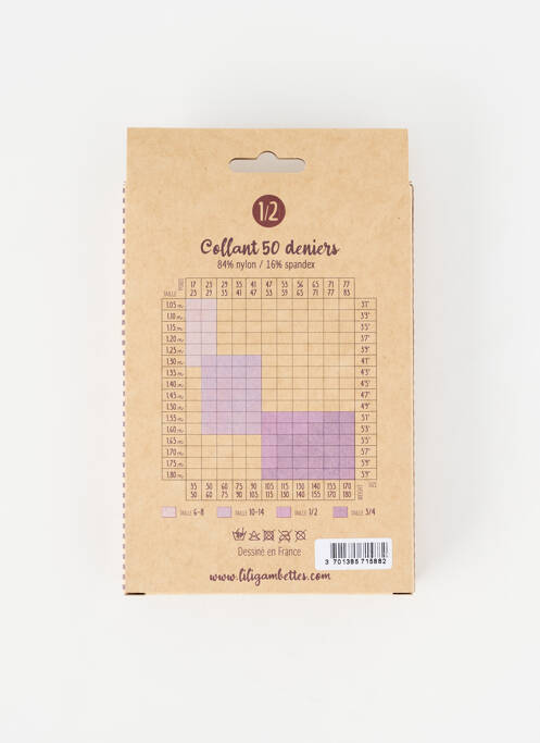 Collants rouge LILI GAMBETTES femme