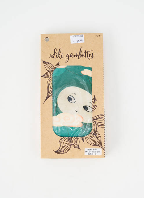 Collants vert LILI GAMBETTES femme