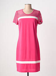 Robe mi-longue manches courtes manches courtes rose MERI & ESCA femme