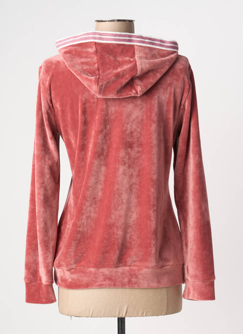 Sweat-shirt à capuche poches manches longues rose MERI & ESCA femme