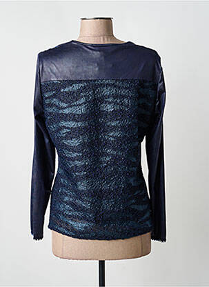 Top col rond manches longues bleu GUY DUBOUIS femme