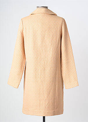 Manteau long coupe cintrée sans capuche beige SURKANA femme