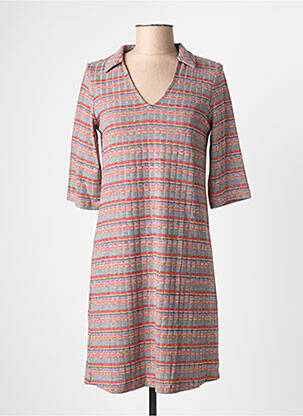 Robe courte manches 3/4 manches 3/4 rouge SURKANA femme