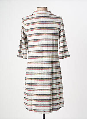Robe courte manches 3/4 manches 3/4 gris SURKANA femme