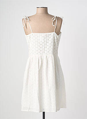 Robe courte coupe cintrée fines bretelles blanc LEVI'S femme