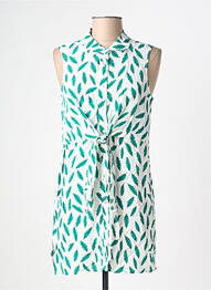 Robe courte sans manche sans manche vert SURKANA femme
