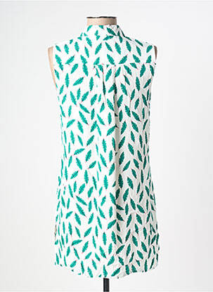 Robe courte coupe fluide sans manche vert SURKANA femme