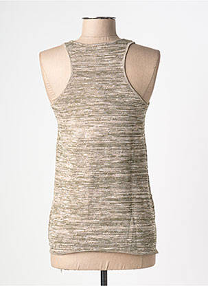 Débardeur stretch sans manche marron SURKANA femme